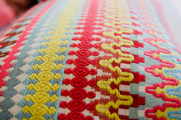 ISA - Handmade Exclusive Cushion - "Colourful Geranium"