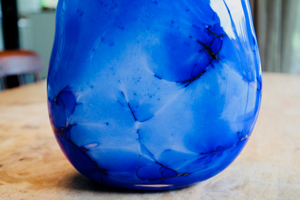 Raimonds Cirulis - Handmade Blue Basalt & Glass Vase