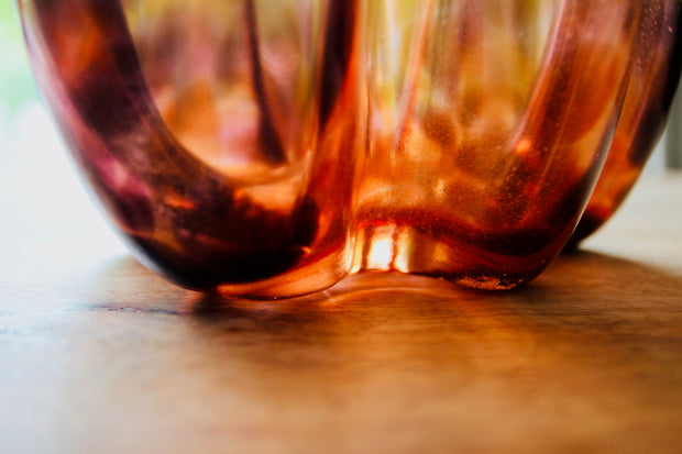 Raimonds Cirulis - Amazing Handmade Glass Vase, Bionic Brown.