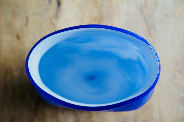 Raimonds Cirulis - Handmade Blue Basalt & Glass Vase