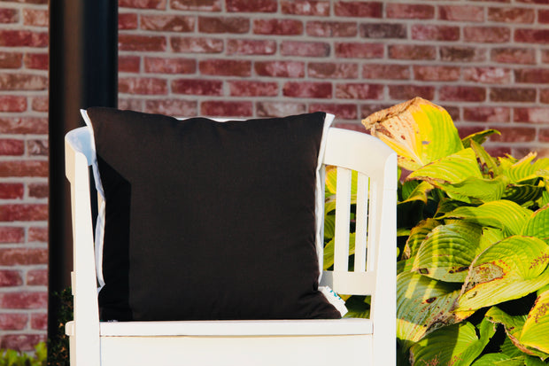 ISA - Two Handmade Outdoor Cushions - "Pieces" Blue/Green & Brown