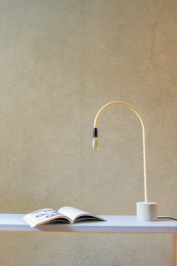 Bultin Minimalistic Table Lamp - Colourful Eye-Catcher with Concrete & Steel.