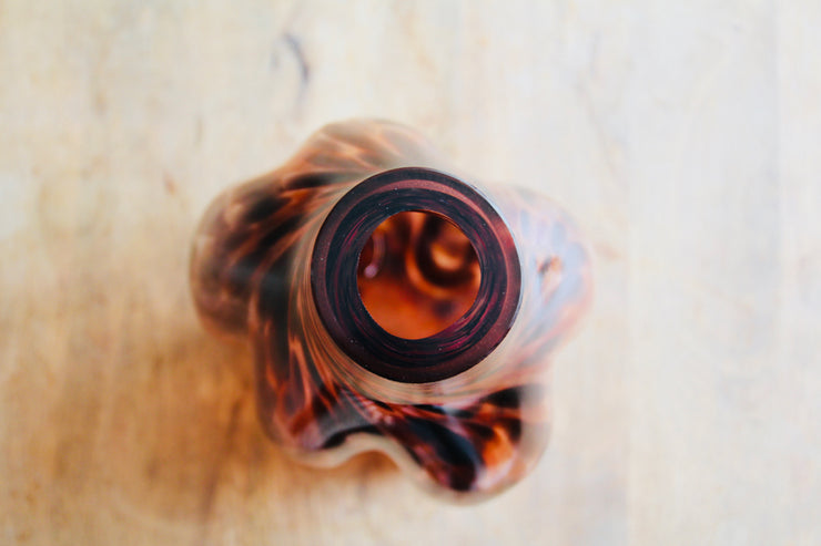 Raimonds Cirulis - Amazing Handmade Glass Vase, Bionic Brown.
